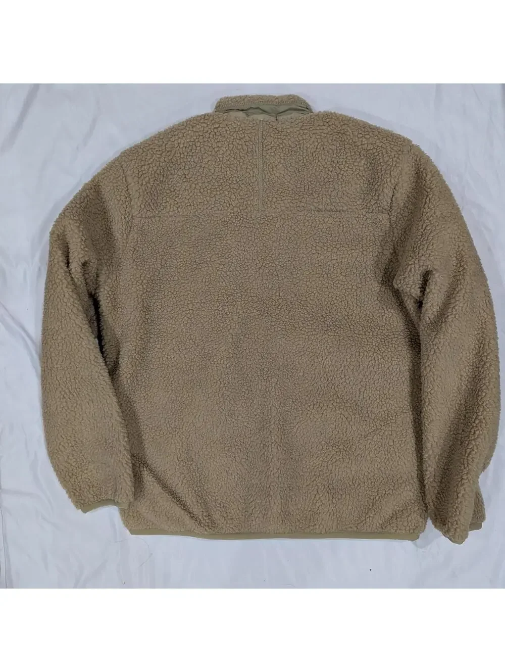 Polo Ralph Lauren Hi-Pile Fleece Jacket Men's Large Tan Full Zip Sherpa NWT